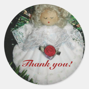 Sticker Rond Noël merci
