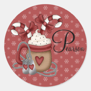 Sticker Rond Noël militaire