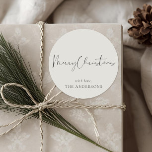 Sticker Rond Noël minimaliste moderne