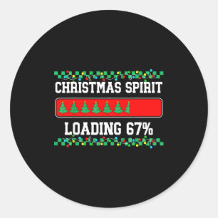 Sticker Rond Noël Six Sept Srit Chargement 67 Meme Gen Z Alp