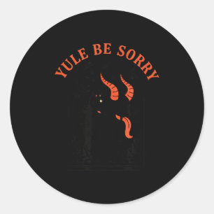 Sticker Rond Noël Yule sera désolé Krampus, Krampus sombre Démo