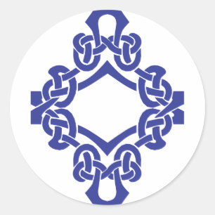 Sticker Rond Noeud celtique diamant
