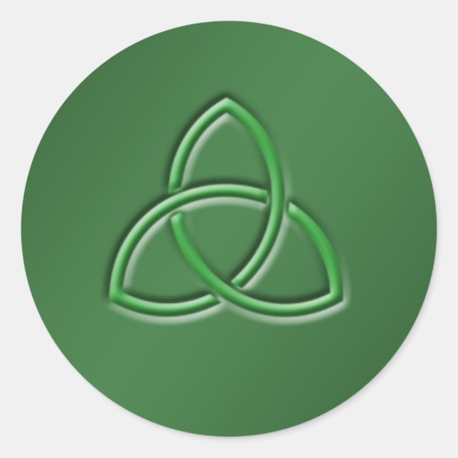 Sticker rond noeud d'amour celtique (Devant)