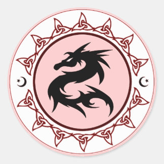 Sticker Rond Noeud de dragon 3