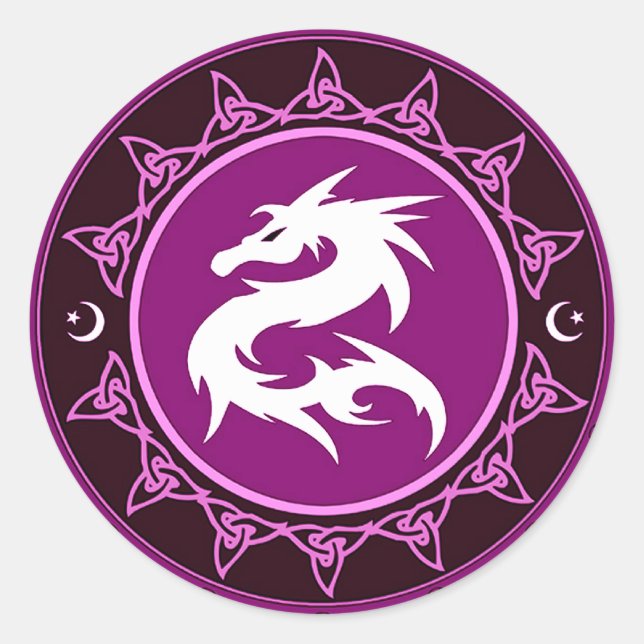 Sticker Rond Noeud de dragon 9 (Devant)
