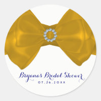 Nœud Ruban Jaune & Diamants Élégant pour Enterreme