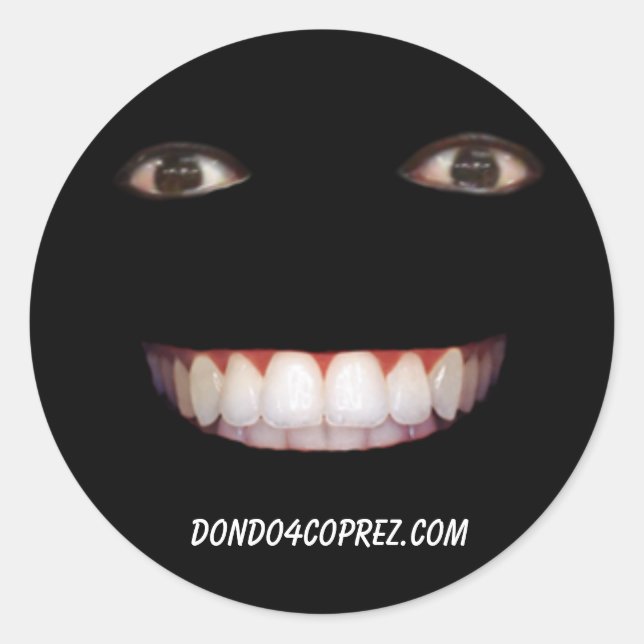 Sticker Rond Noir (Devant)