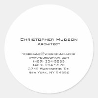 Noir Blanc Simple Plain Architect