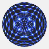Noir bleu néon fractal
