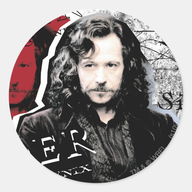 Sticker Rond Noir de Sirius (Devant)