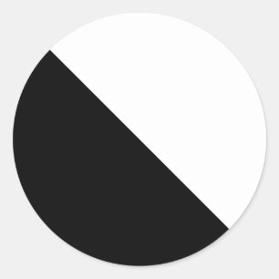 Sticker Rond Noir et blanc