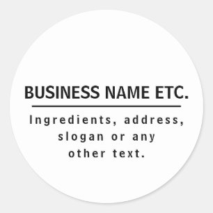 Sticker Rond Noir et blanc polyvalent