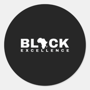 Sticker Rond Noir Histoire Mois Sensibilisation Afro-Américain 