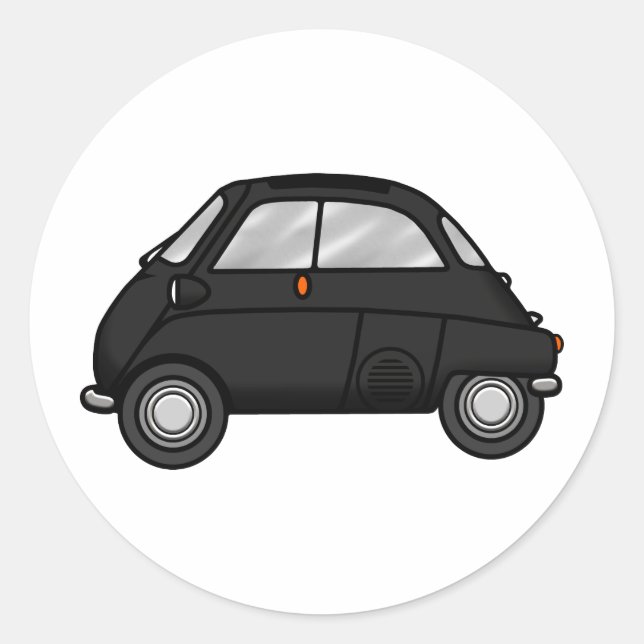 Sticker Rond noir isetta (Devant)