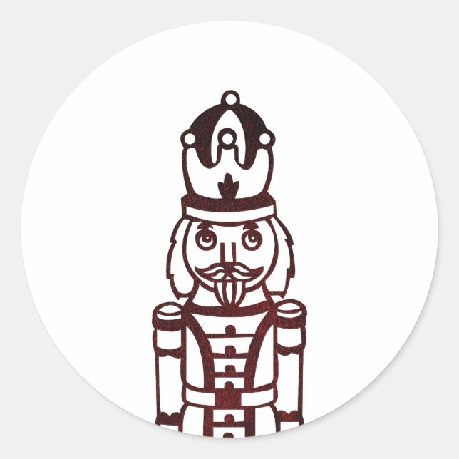 Sticker Rond Noisette de Noël (Devant)