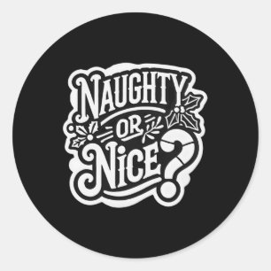 Sticker Rond Noisette De Noël Ou Sympa