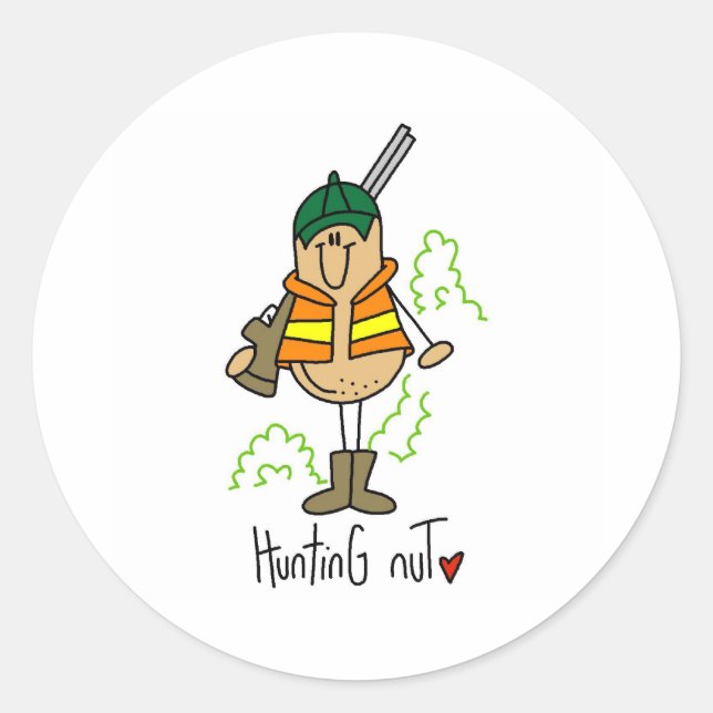 Sticker Rond Noix de chasse (Devant)