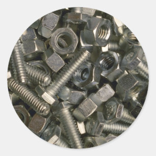 Sticker Rond Noix et boulons
