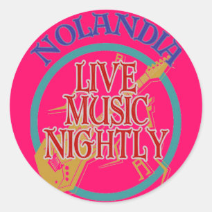 Sticker Rond Nolandia Live Music