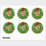 Sticker Rond Nollaig Chridheil Noël écossais<br><div class="desc">Stickers - - Nollaig Chridheil - Joyeux Noël - - Modifier le texte si vous voulez - - Voir les collections dans mon magasin pour les Plaques de correspondance,  serviettes,  Dessous de verre,  Sets de table,  ballons et bien plus encore,  - - dans ce et d'autres conceptions de Noël.</div>