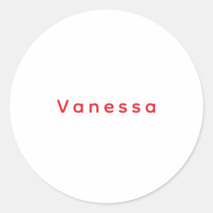 Sticker Rond Nom de calligraphie classique professionnel person