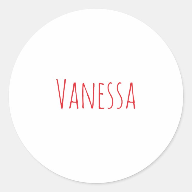 Sticker Rond Nom de calligraphie classique professionnel person (Devant)