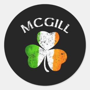 Sticker Rond Nom de famille irlandais McGill