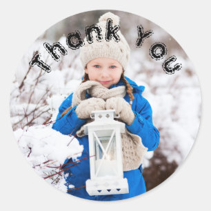 Sticker Rond Nom De Fille Anniversaire Et Merci Photo