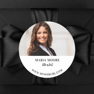 Sticker Rond Nom de la photo nom du texte coordonnées couleur d