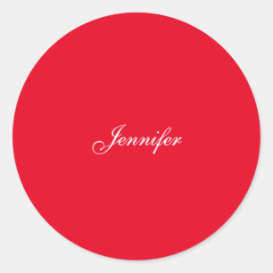 Sticker Rond Nom de l'écriture professionnelle classique person