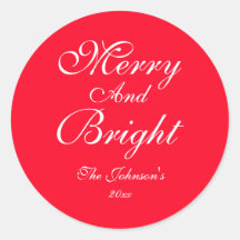 Nom de script Merry And Bright Chic Rouge Noël