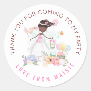 Sticker Rond Nom du danseur de ballet Merci pour être venu à la