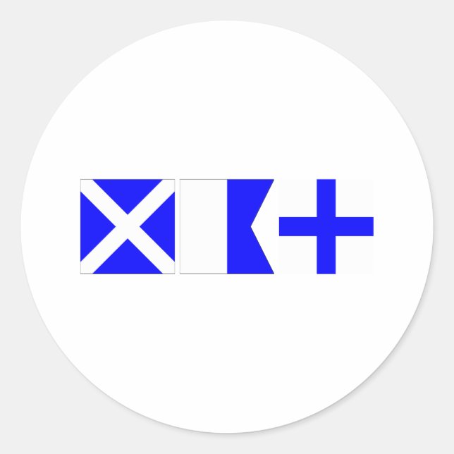 Sticker Rond Nombre maximal d'indicateurs de code (Devant)