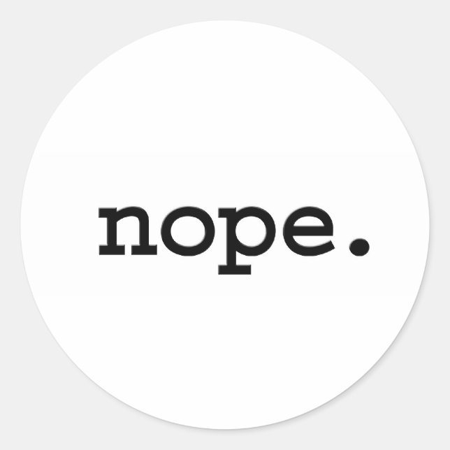 Sticker Rond non. (Devant)