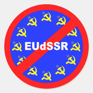 Sticker Rond Non à la réforme de l'UE