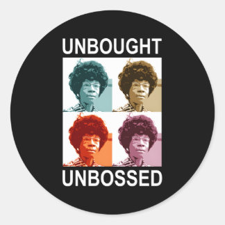 Sticker Rond Non Acheté Shirley Chisholm-