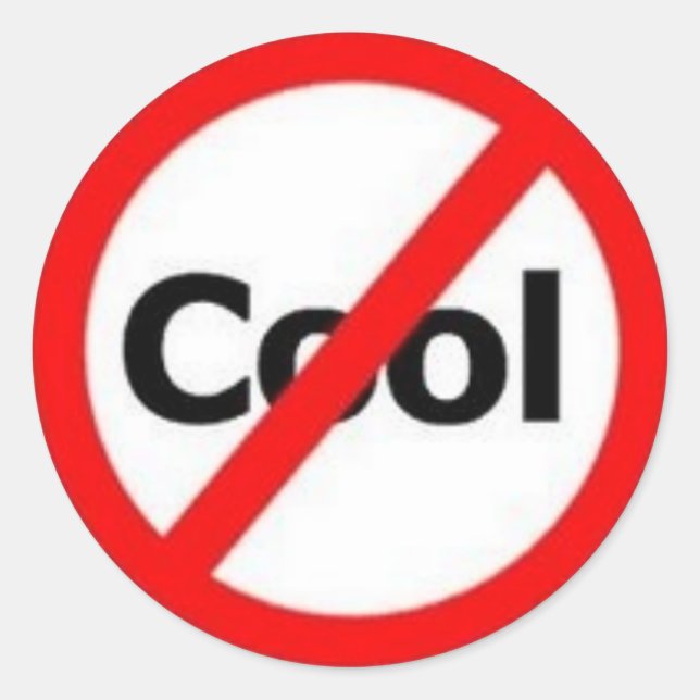 Sticker Rond non-cool (Devant)