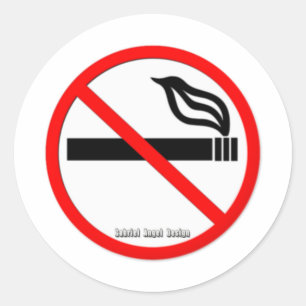 Sticker Rond Non-fumeurs
