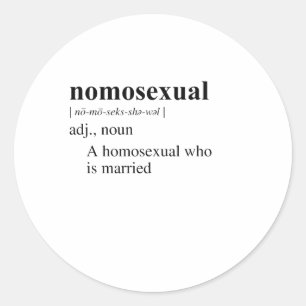 STICKER ROND NON HÉTÉROSEXUEL