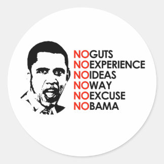 STICKER ROND NON, IL NE PEUT PAS