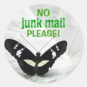 Sticker Rond NON, imprimé publicitaire, SVP !