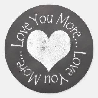Sticker Rond Non, Je T'Aime Plus