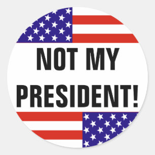STICKER ROND NON MON PRÉSIDENT !