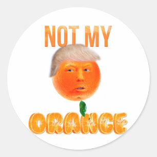 Sticker Rond Non mon président