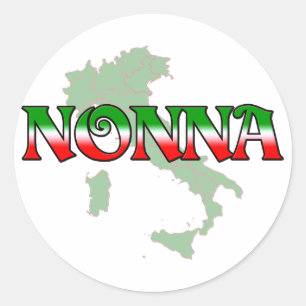 Sticker Rond Nonna (grand-mère italienne)