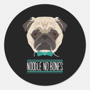 Sticker Rond Noodle No Bones Day