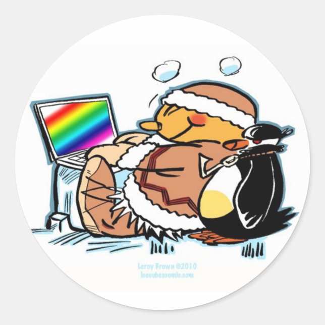 Sticker Rond Nooky & Freeze (Devant)