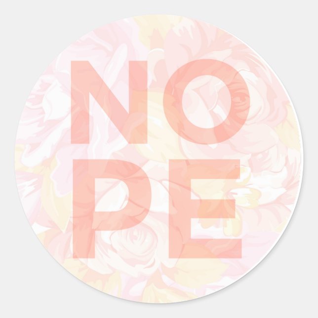 STICKER ROND NOPE (Devant)