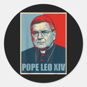 Sticker Rond Nope Da Pope De Chicago Leo Xiv Provost Tee