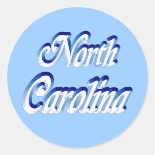 STICKER ROND NORD CAROLINA-STICKER